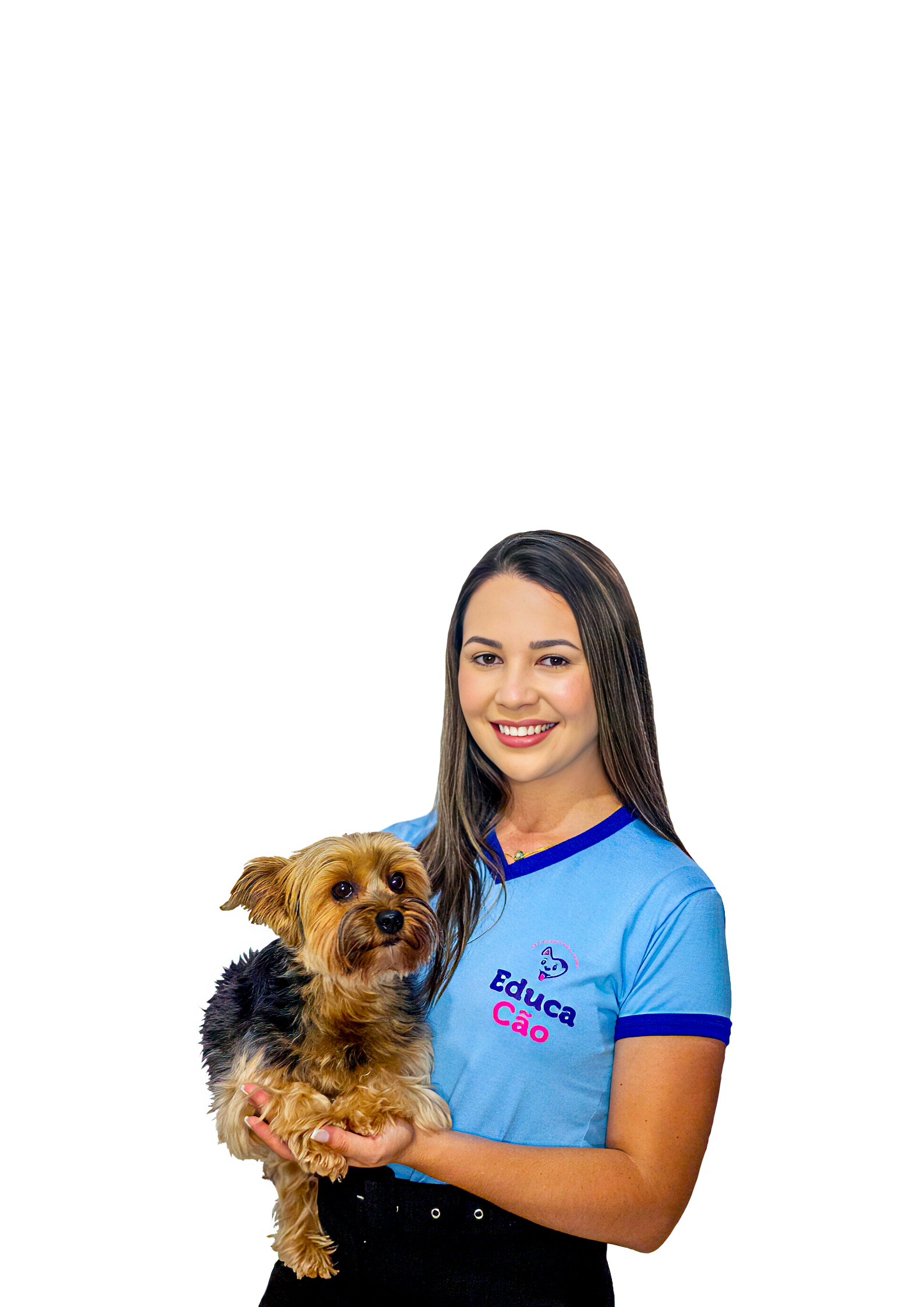 Cão prestando atenção absoluta no treinamento com a equipe EducaCão